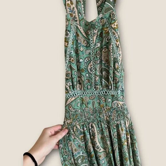 Ivory Bohemian Maxi Dress Size 6 - Picture 3 of 6